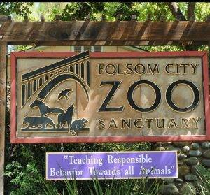 Folsom City Zoo Sanctuary sign