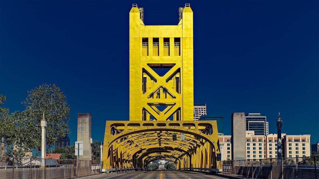 Tower Bridge in Sacramento, CA